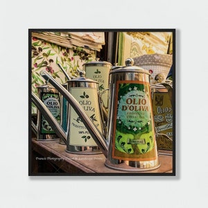 Italian Olive Oil Can Print: San Gimignano Italy Fine Art  Travel Photography