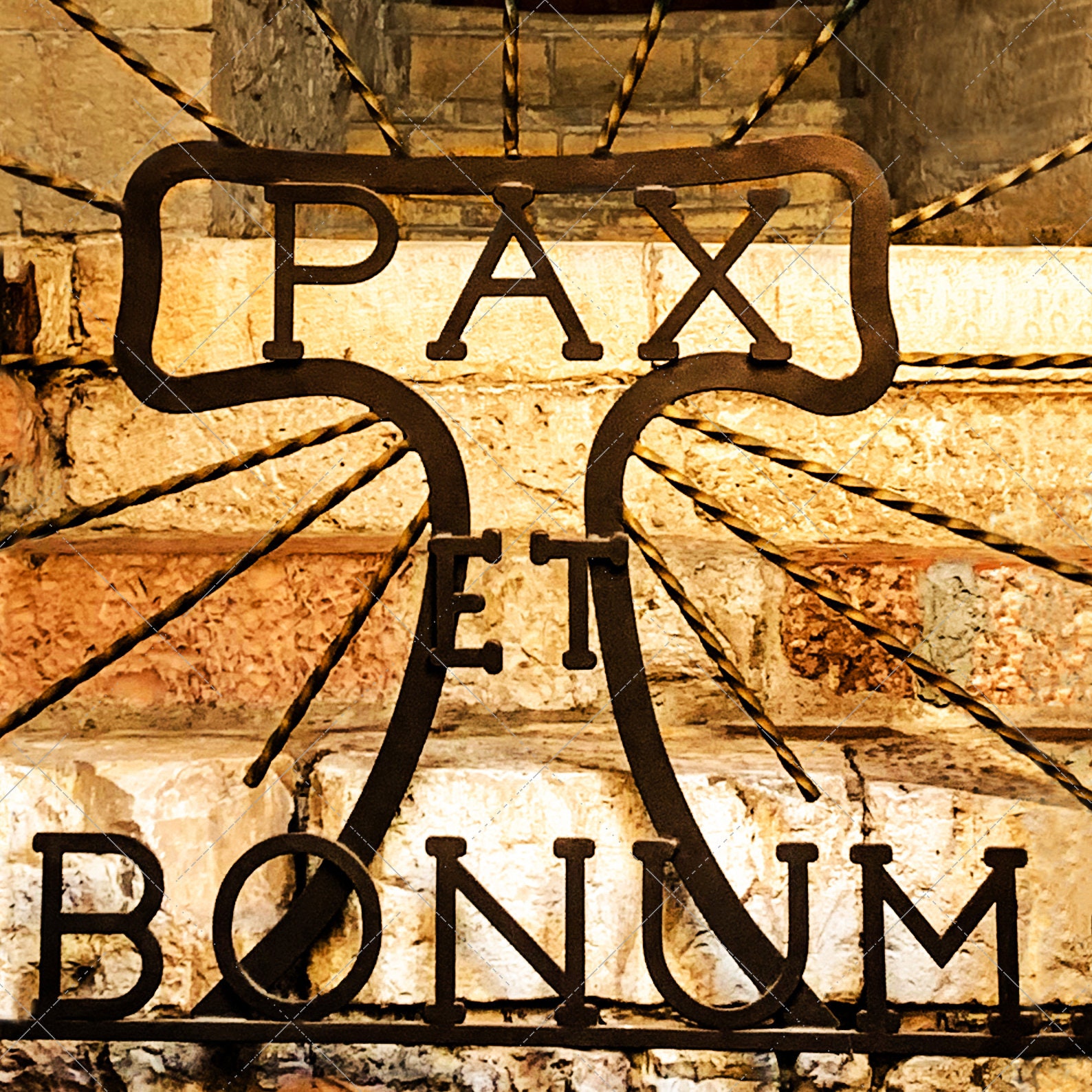 Pax Et Bonum peace & All Good 4 Pack of Coasters St. - Etsy