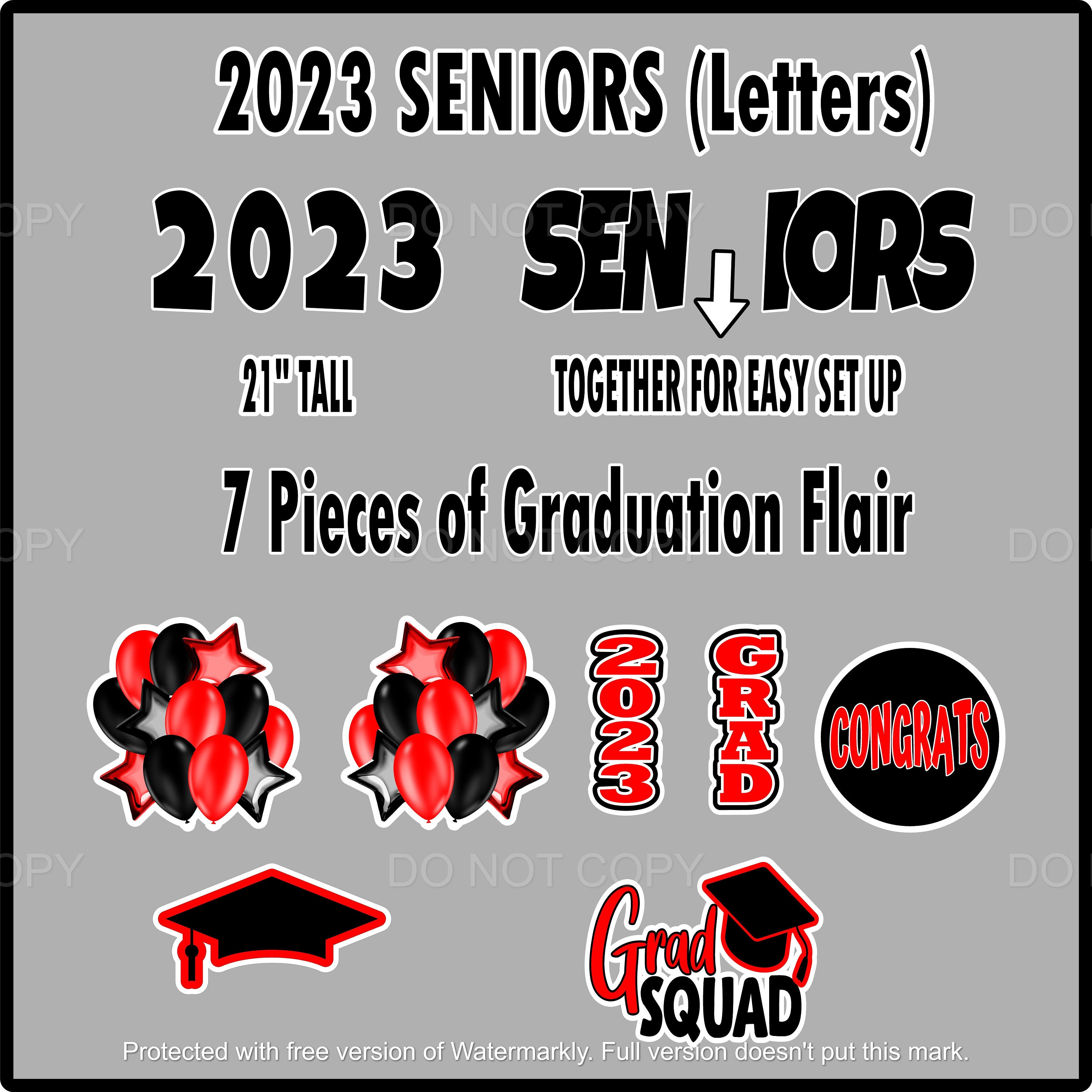 Custom Graduation Yard Signs Congratulations 2023 Seniors Yard Décor