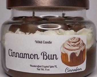 Dessert Candle Cinnamon Bun gift for her gifts for him home decor