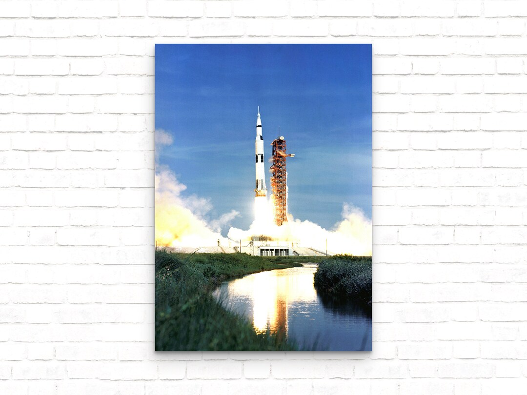 Nasa Saturn Launch Space Shuttle Space Poster - Art Print - Wall Decor ...
