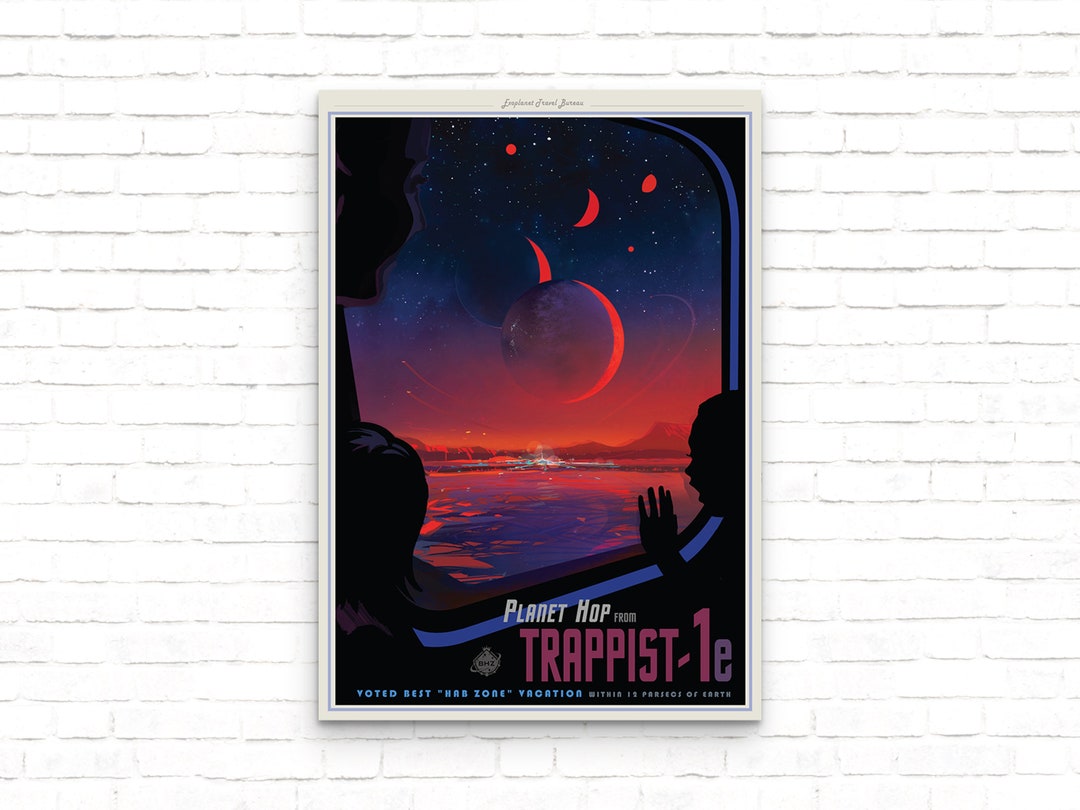 Trappist 1-e Nasa Space Poster - Art Print - Wall Decor - Etsy