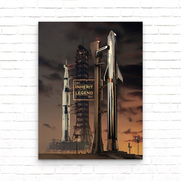 Spacex Starship Posters Etsy