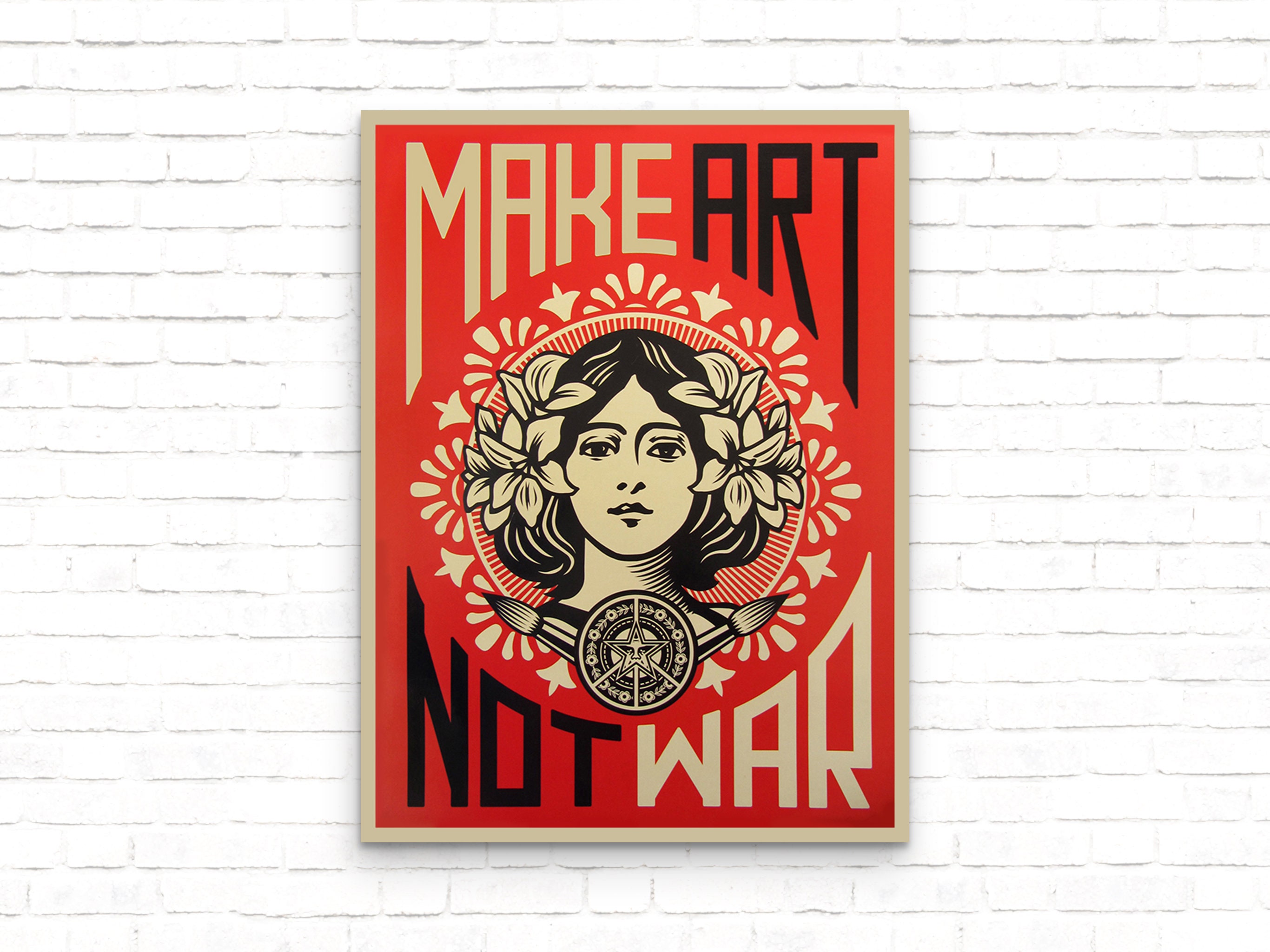 Make Art Not War vintage Art Poster Art Print Décor mural Etsy