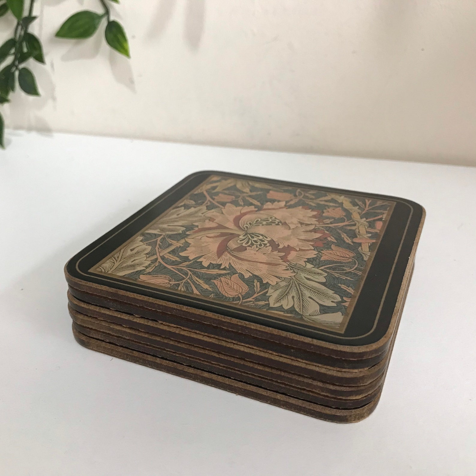 Vintage Pimpernel coaster x 6 William Morris design Etsy