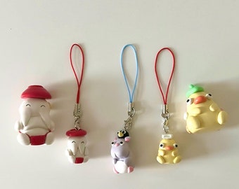 Spirited Away Keychain and Figures | Radish Spirit, Mouse + Bird and Sauna Duck