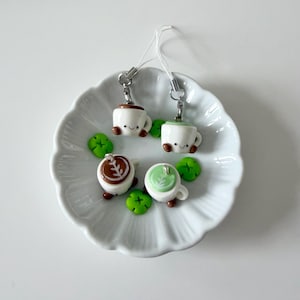 Matcha & Latte Cup Nyckelringsberlocker