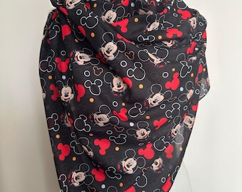 Scialle di Topolino, Sciarpa di Topolino, Sciarpa di Minnie, Sciarpa di coppia Disney, Viaggio Disney, Vacanza Disney, Regalo di compleanno per donna, Regalo per le giornate invernali