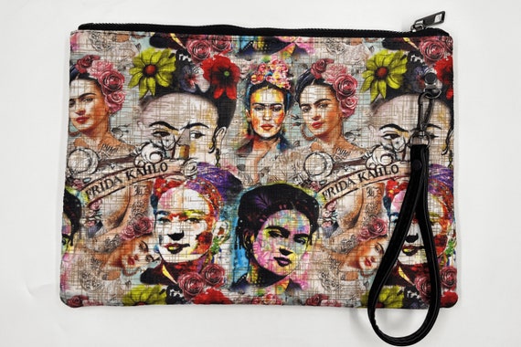 Frida Kahlo Hand Bag Clutch Bag 13x8 Inch Makeup Bag Frida Etsy