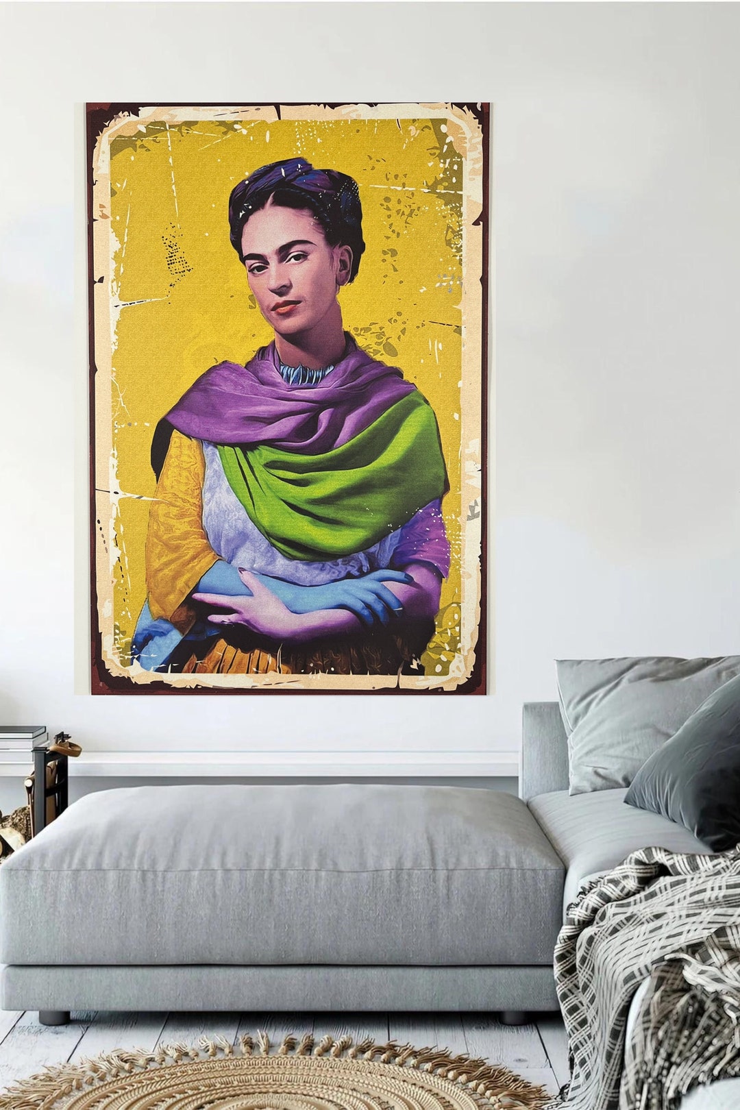 Frida Kahlo Portrait Frida Kahlo Wall Art Frida Kahlo Wooden Etsy