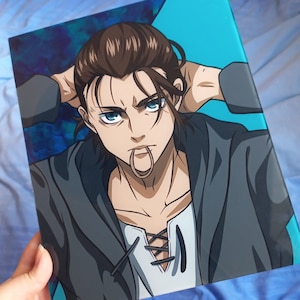 Glass painting stock 8x10, manga glass painting (pre made)