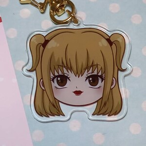 Cute Anime Acrylic Keychains | Death Anime Charm - Etsy