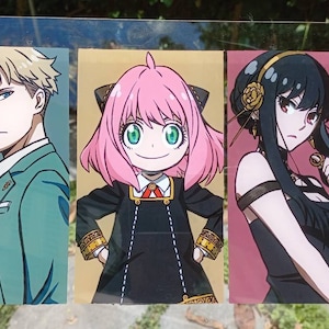 8x12 glass painting anime stock (pre made), glass painting wall art, anime painting, manga art