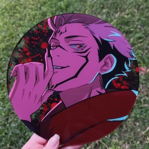 8x8 pre made glass painting stock, anime glass painting, anime painting, manga art