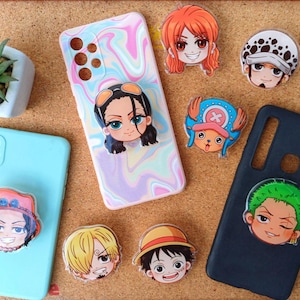 Cute anime phone grips | chibi pirates | op phone grip