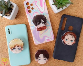 Poignées de téléphone anime mignon | soldats titan chibi | poignées de téléphone aot | aot coque de téléphone | beaucoup de cadeau