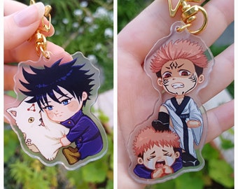 Chibi sorcerers keychain | jjk keychain | jjk charms | jjk keycaps