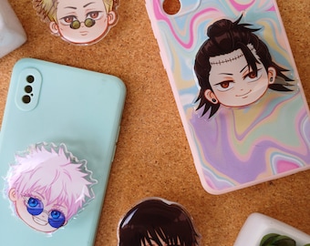 Poignées de téléphone anime mignon | sorciers chibi | jjk
