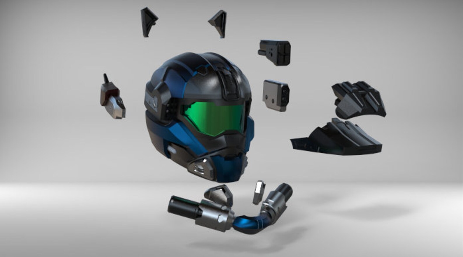 Commando Helmet Halo Reach 3D Print Files Etsy
