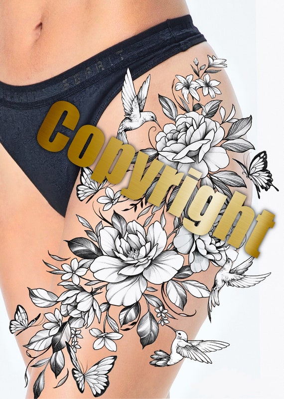 Get This Beautiful and Sexy Design of Tattoos of Flowers - Etsy Australia Get This Beautiful and Sexy Design of Tattoos of Flowers - Etsy Australia