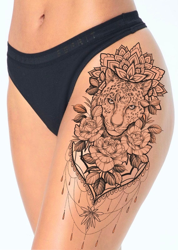Get Now This Beautiful and Sexy Cheetah Tattoo Design With - Etsy Norway Get Now This Beautiful and Sexy Cheetah Tattoo Design With - Etsy Norway
