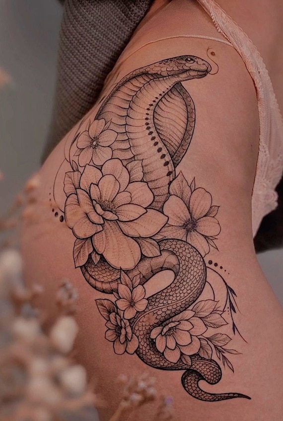 Snake Tattoo Thigh