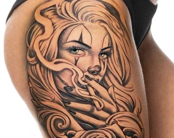 Get It Now this Sensual and Sexy Chicano Tattoo Design for Women.