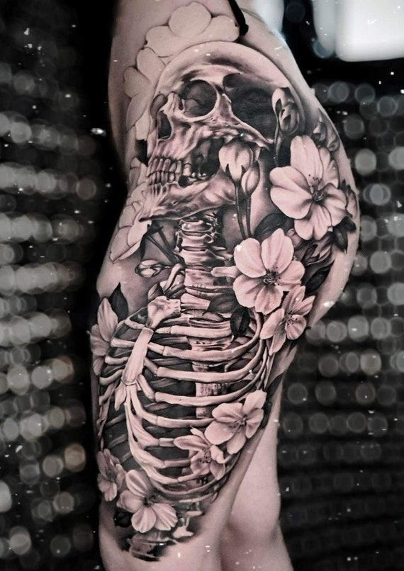 Skull Tattoo Arm Tattoo Arrow 3D Beautiful Tattoo Latest Tattoo  Monochrome HD phone wallpaper  Peakpx