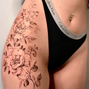 Get now this beautiful and sensual design and exploit your most feminine and sensual side. Get a free digital tattoo book as a gift!