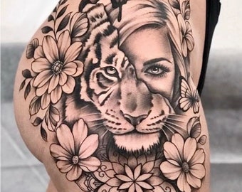 Best tiger tattoo designs  Tiger tattoo forearm  Tiger tattoo time lapse   Lets style buddy  YouTube