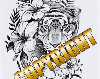 Love♡Tiger Tiger Love Couple Print - Etsy