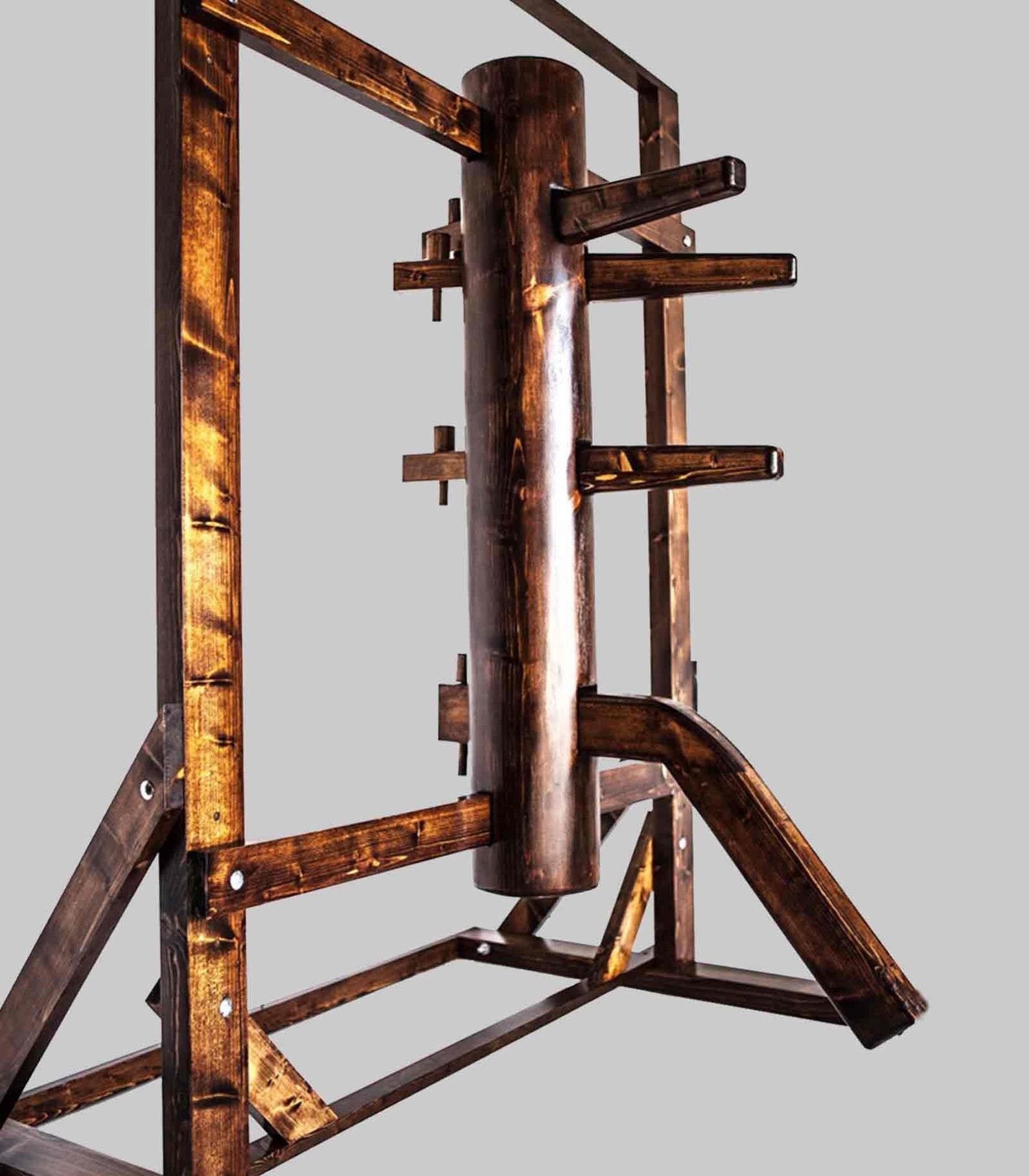 Dummy Legno Wing Chun Tradizionale - Per Allenamento Arti Marziali, Fatto A Mano, Con Gamba - Foto 7