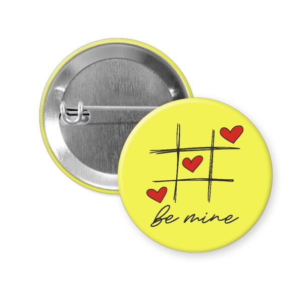 Be Mine Pin, Magnet, Keychain, Mirror, Tick Tac Toe Boyfriend Girlfriend Anniversary And Valentines Day Sentimental Gifts And Party Favors