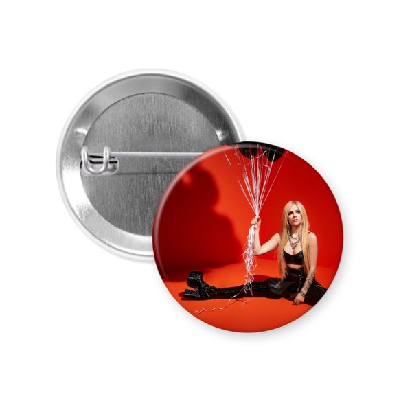 Avril Lavigne Pin, Fridge Magnets, Keychain, Pocket Mirror, Pop Punk Music, 90's Nostalgia Gift, Pinback Button Badge