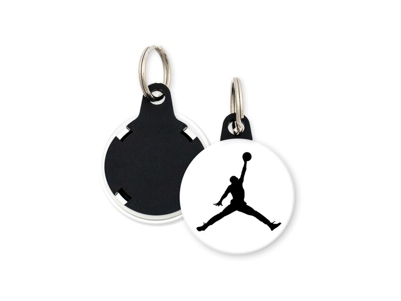 Llavero magnético con pin de Air Jordan, regalo de cumpleaños y favores de fiesta de Michael Jordan Jump Man de la NBA, insignia de cordón con botón Pinback imagen 5