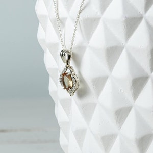 Turkish Sultanate and Zirconia Gems  | Color Change Sterling Silver| Handmade Pendant, Gift For Her, Laboratory Stone