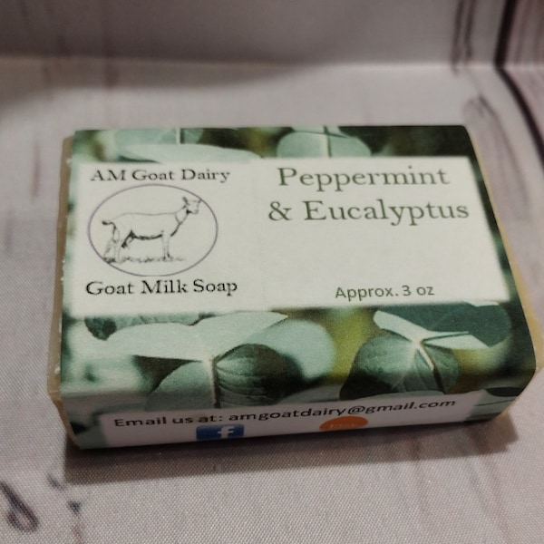 Peppermint Eucalyptus Goat Milk Soap