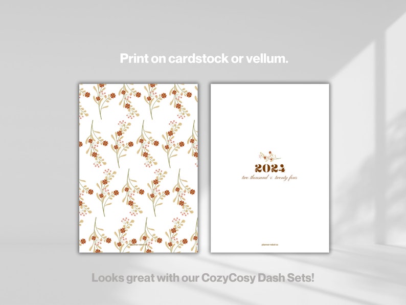 PERSONAL 2024 COZY Calendar Dashboard / Printable PDF / 4 Etsy UK