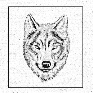 Wolf SVG, Wolf Clipart, Wolf Wanddekor, schwarz-weißer Wolf Wand Kunst Druck, Wildnis Fotografie, Tier Poster, druckbare Wolf Wandkunst