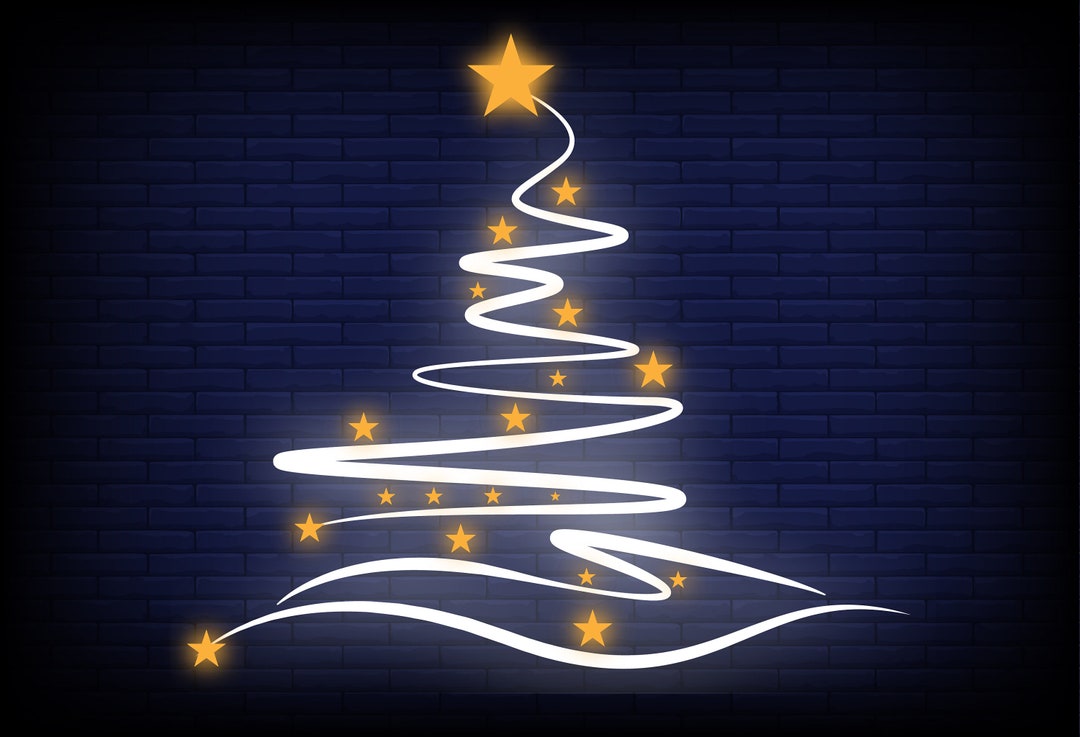 Christmas Tree Neon Lights Christmas Neon Sign Gift Etsy