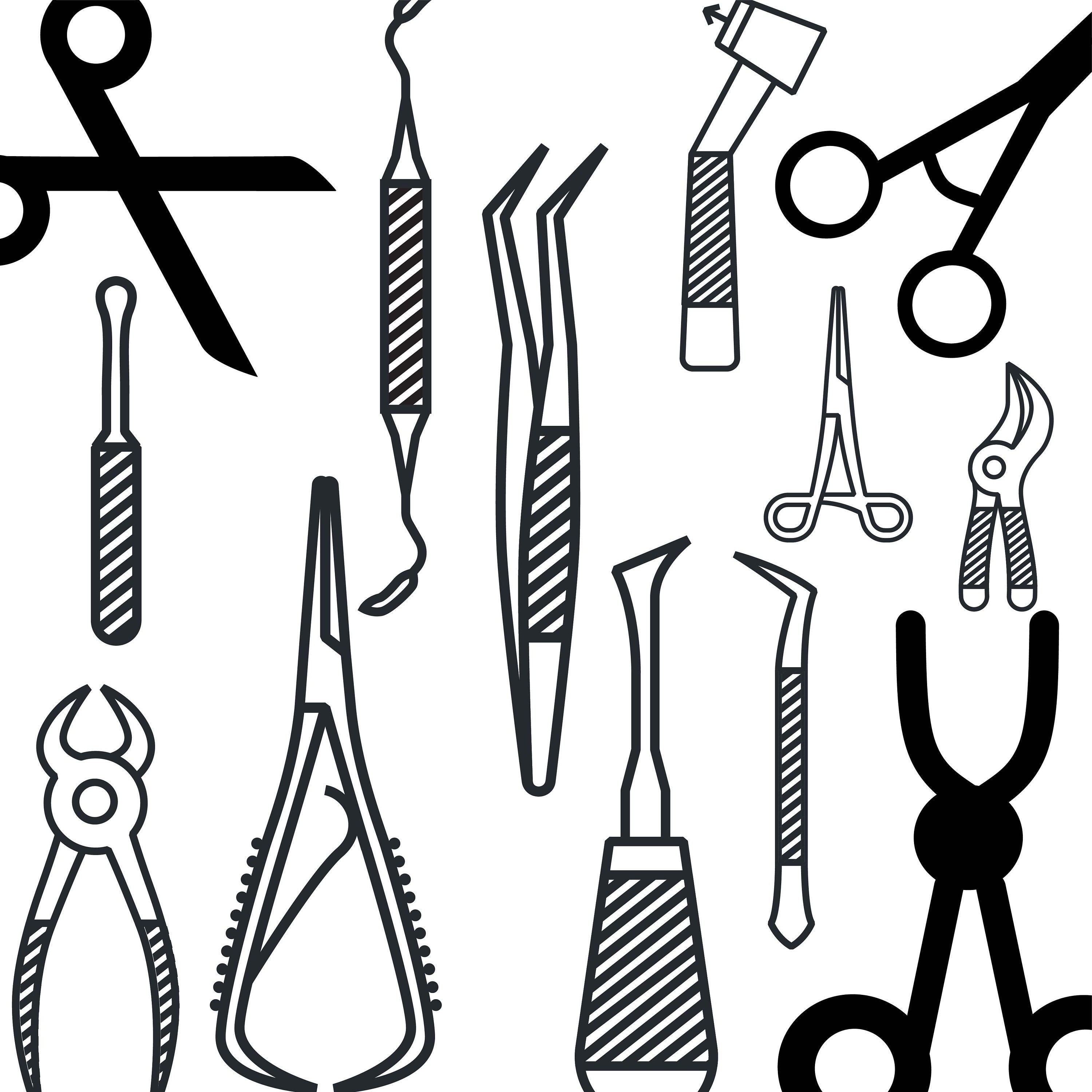 Surgeon Tools Clipart