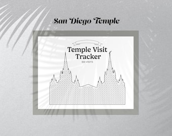 San Diego Temple Chart - 500 Besuchsziel