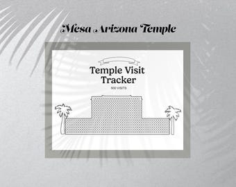 Mesa Arizona Tempel Visit GOal Tracker - 500 Besuche