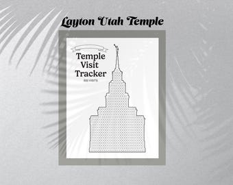 Layton Utah Tempel Zieltafel - 500 Besuche