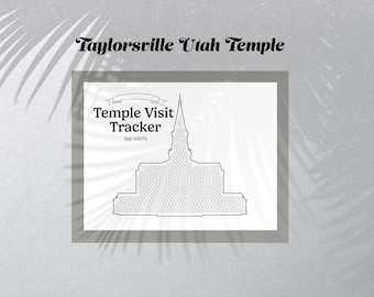 Taylorsville Utah Temple Ziel-Tracker - 500 Besuche