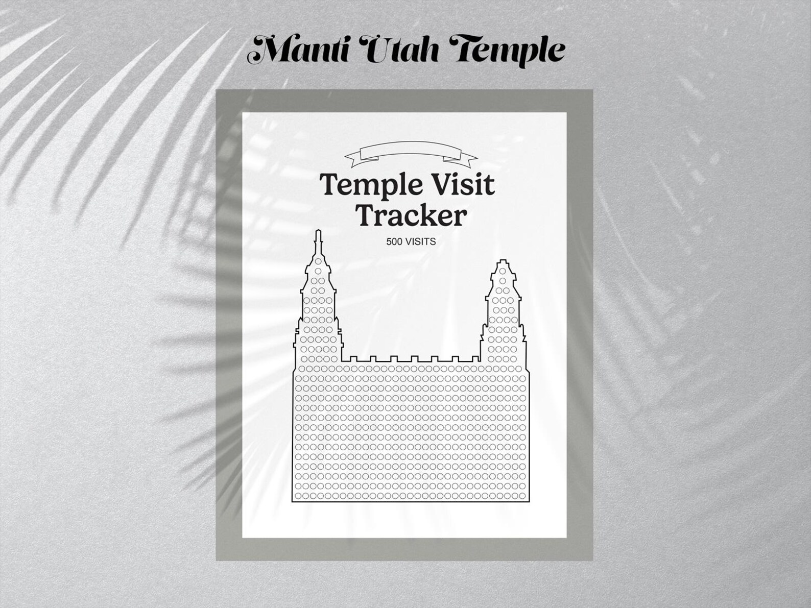 Visit Tracker Chart Manti Utah Temple Visit Tracker Chart (PDF & JPG) - Etsy