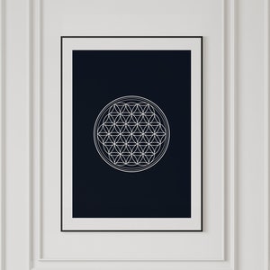 Flower Of Life Wall Art, Sacred Geometry Wall Art, Flower Of Life Print, Sacred Geometry Art Print, Geometric Wall Art, Manifestation Print
