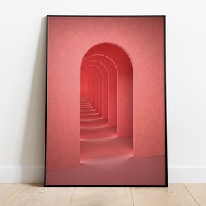 Surreal Wall Art | Abstract Wall Art | Surreal Art Print | Pink Wall Art | Surrealism Art | Pink Prints | Eclectic Wall Art |Modern Wall Art