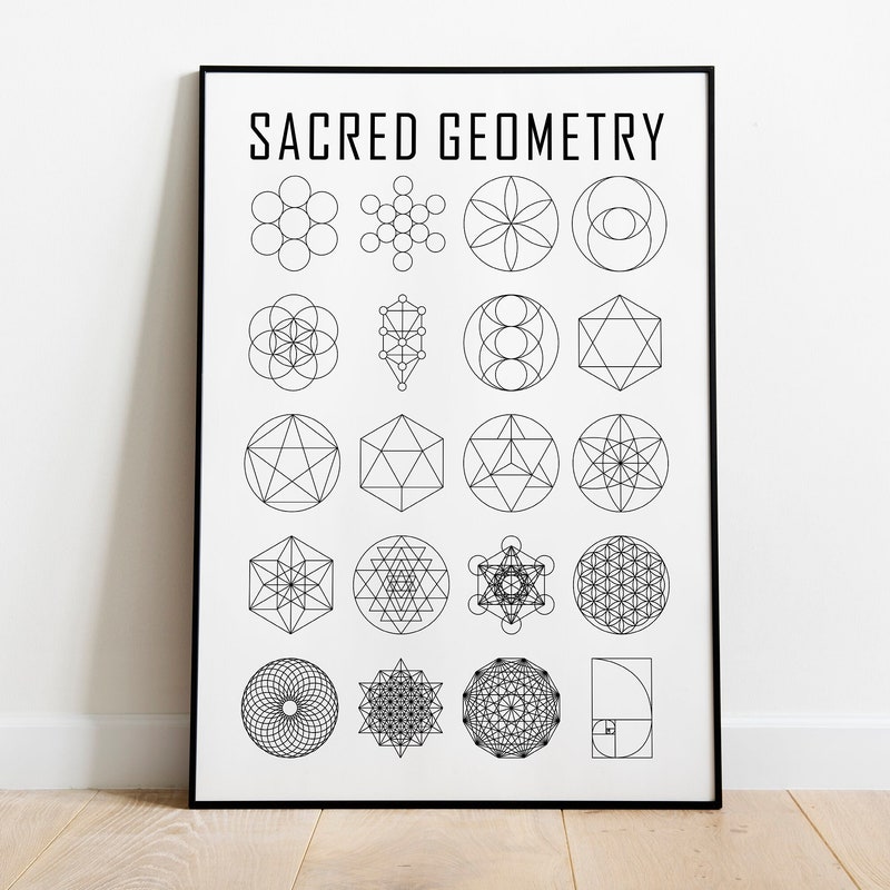 Sacred Geometry Wall Art - Etsy