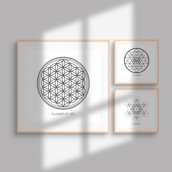 Sacred Geometry Wall Art - Etsy